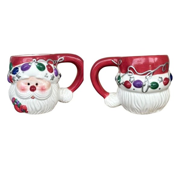 Vintage Santa Claus Mug Cup 1999 Christmas Light Coffee Hot Chocolate Nostalgic - Picture 6 of 12